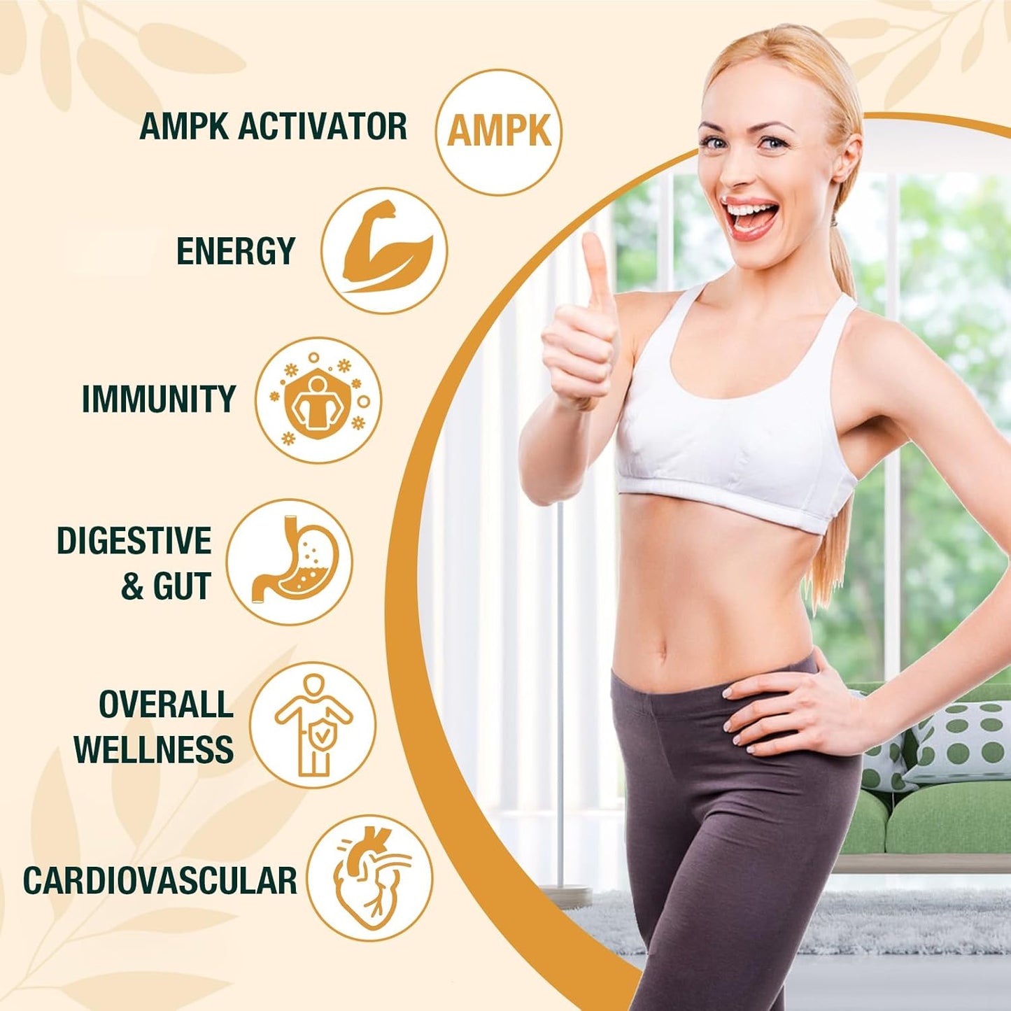 Organic Liposomal Berberine Drops Supplement 3000mg - High Absorption AMPK Activator with Ceylon Cinnamon & Ginger for Immune & Digestion - 2 fl oz