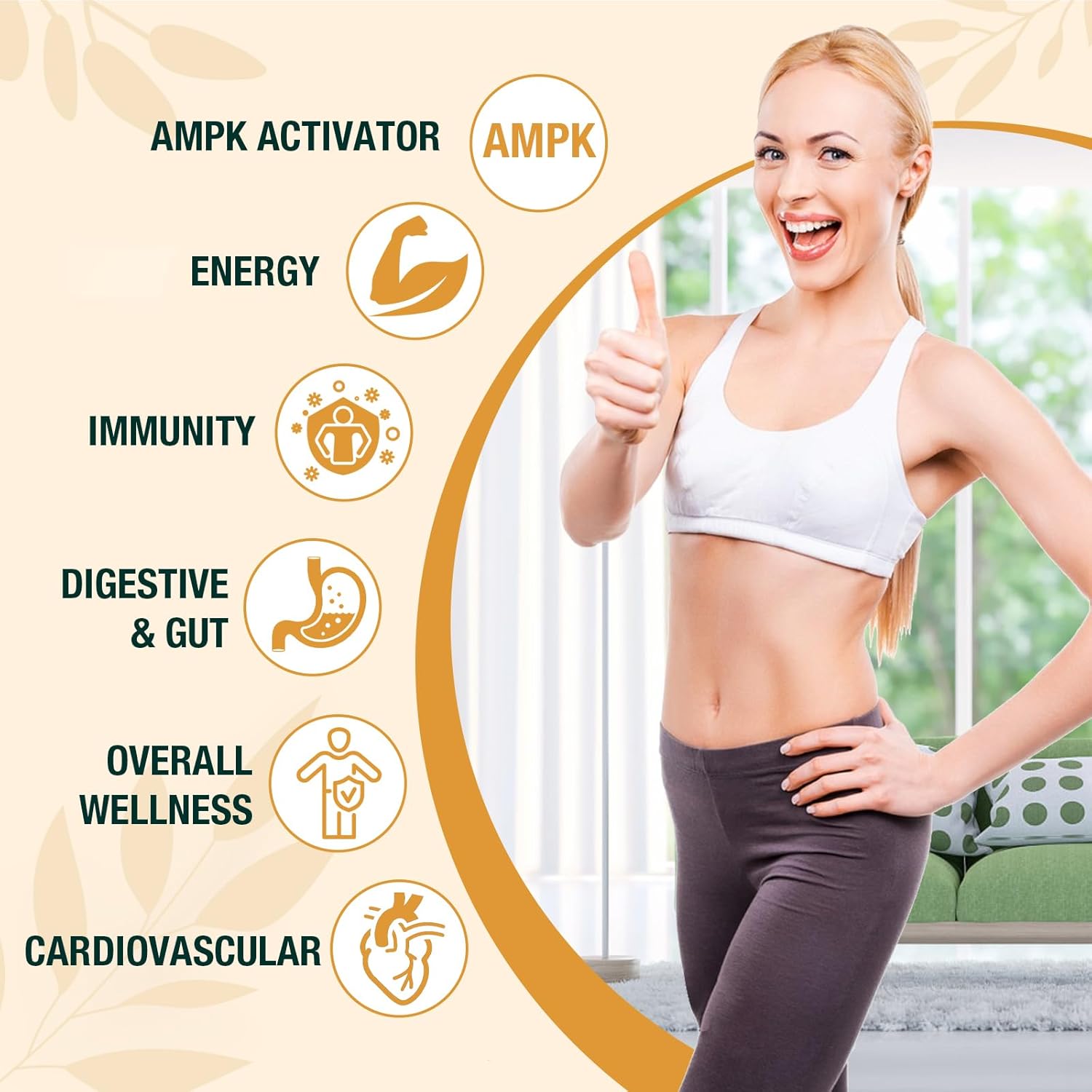 Organic Liposomal Berberine Drops Supplement 3000mg - High Absorption AMPK Activator with Ceylon Cinnamon & Ginger for Immune & Digestion - 2 fl oz