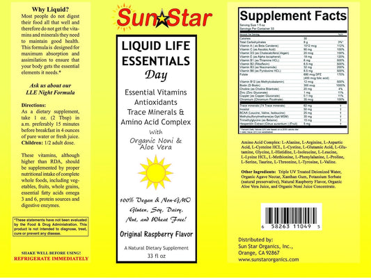 Organic Liquid Multivitamin with Noni, Aloe Vera, and Agave Nectar - Essential Vitamins, Antioxidants, Minerals, and Amino Acids - 33 fl oz