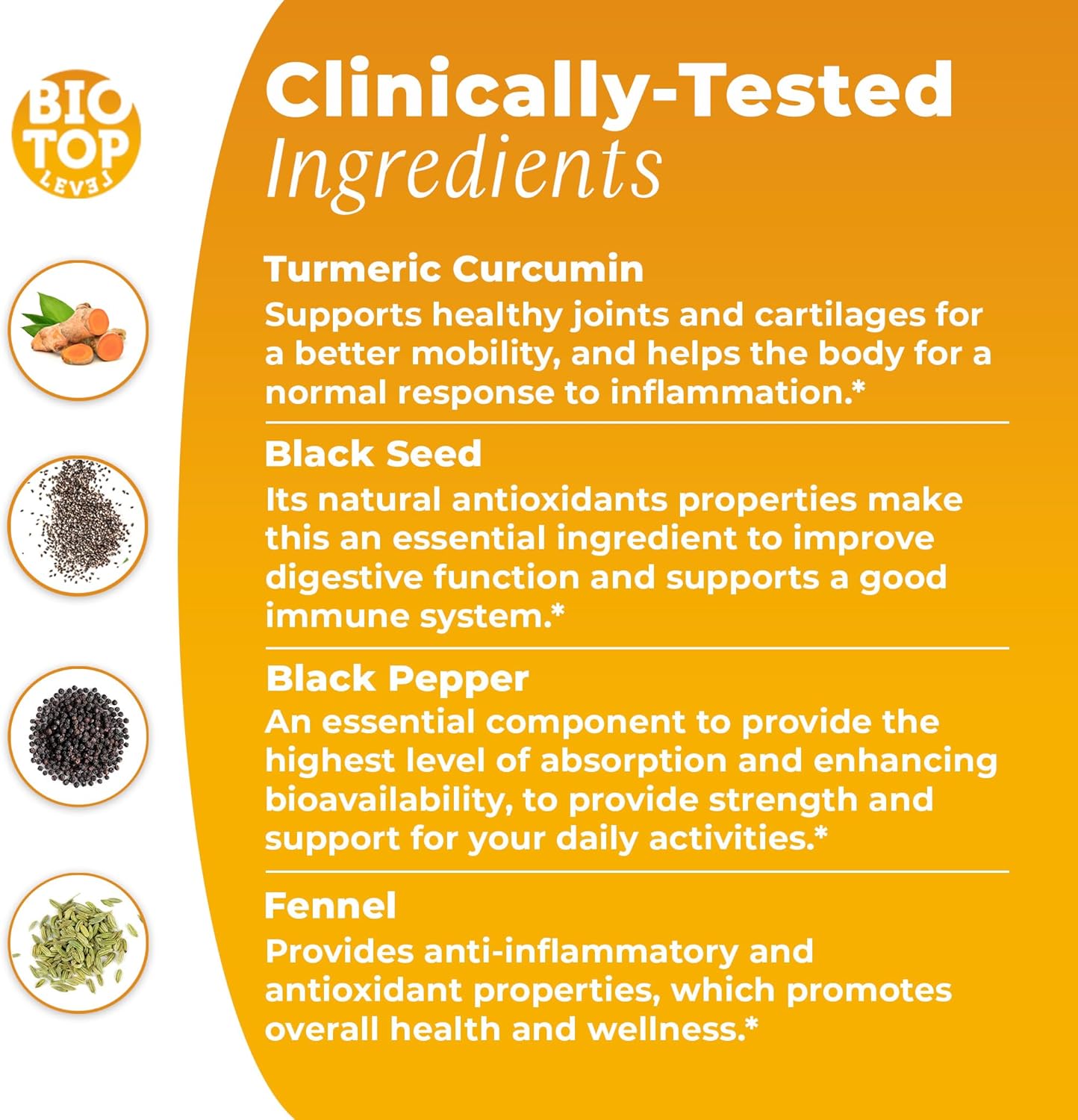 Organic Liquid Turmeric Curcumin with Black Pepper for Maximum Absorption - Supports Inflammation Response, Brain Function, Immunity & Digestion