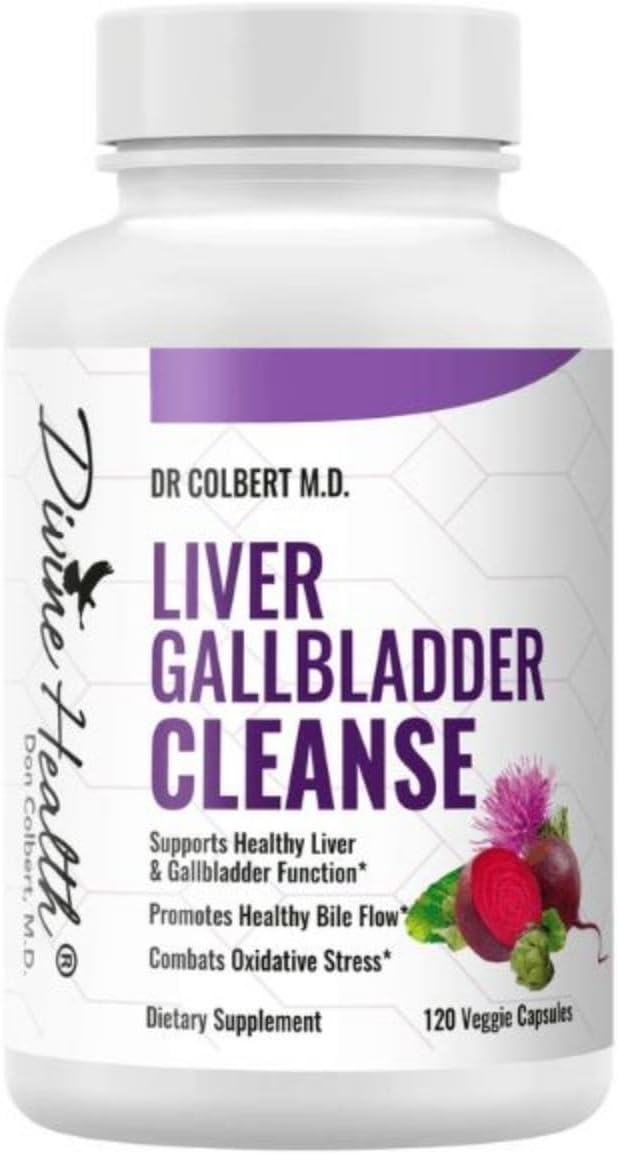 Organic Liver and Gallbladder Cleanse with N-Acetyl-L-Cysteine, Alpha Lipoic Acid, Milk Thistle, Beet Root, and Selenium - 120 Capsules