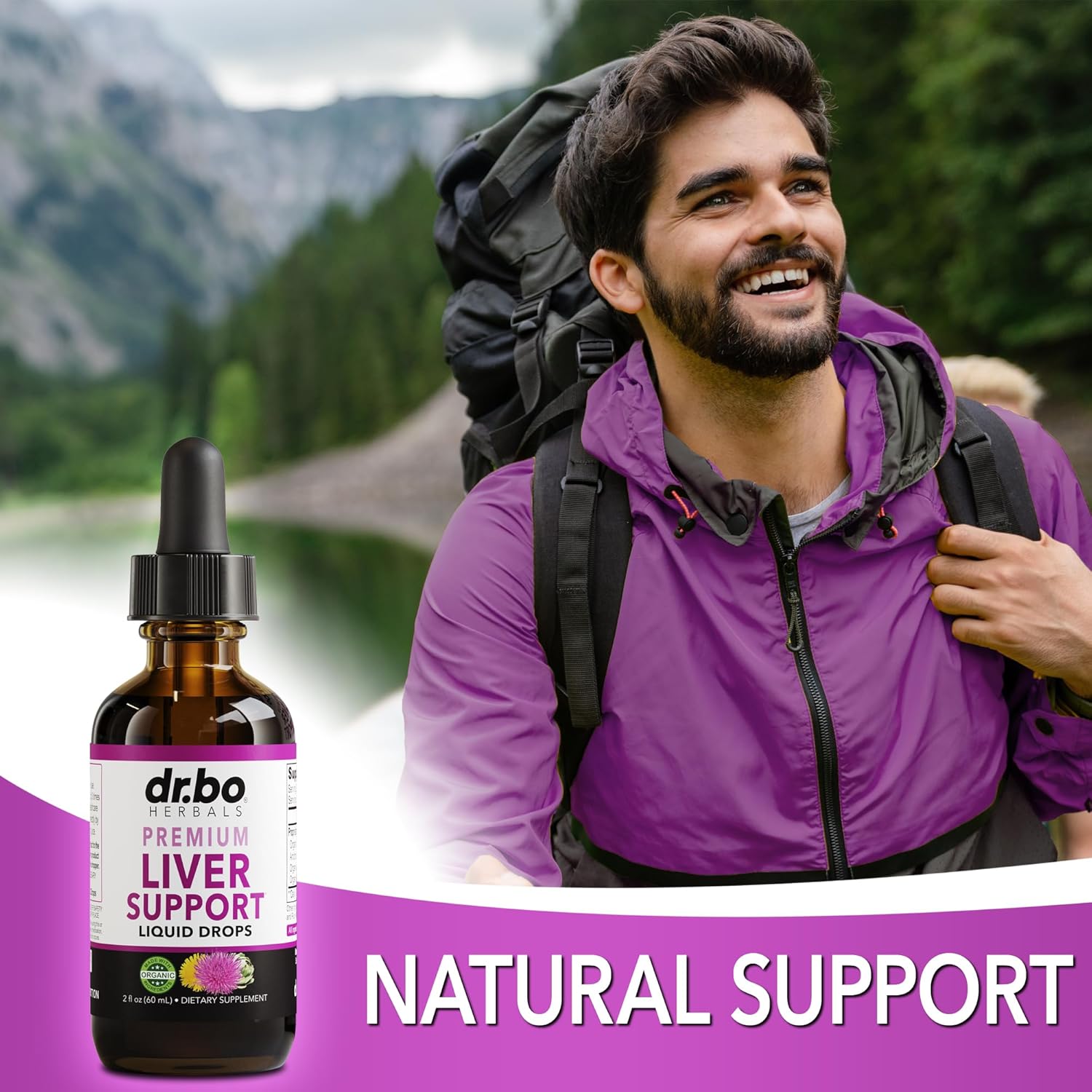 Organic Liver Cleanse Detox Drops with Milk Thistle, Dandelion & Artichoke - Gallbladder Health Formula 2oz