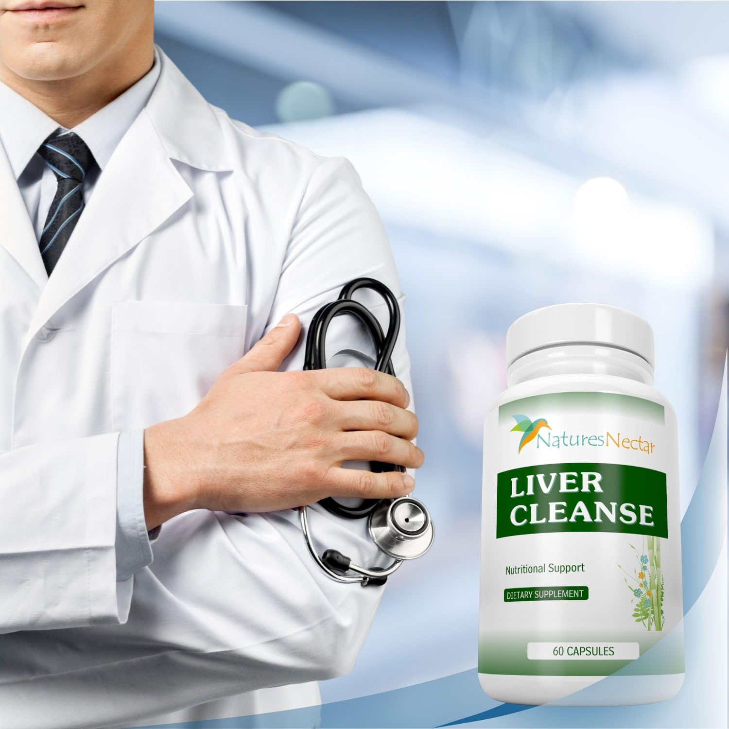 Organic Liver Cleanse & Detox Support Supplement - Natural Liver Detoxifier & Regenerator for Active and Fatty Liver - Grass Fed Liver Support Formula