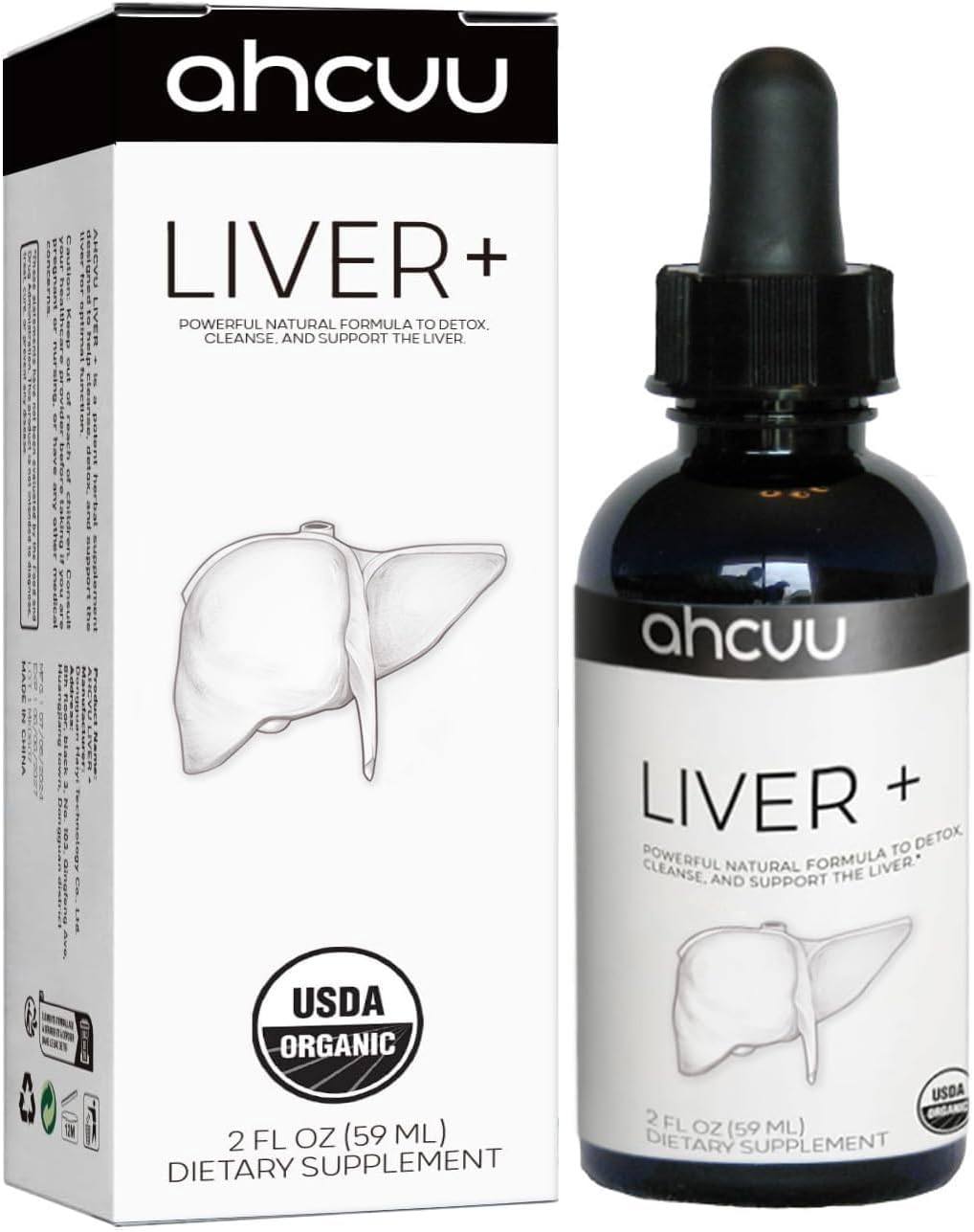 Organic Liver Complex Supplement with Milk Thistle and Dandelion Root - Natural Detox Formula | Doctor-Approved | 2oz | 59 Servings