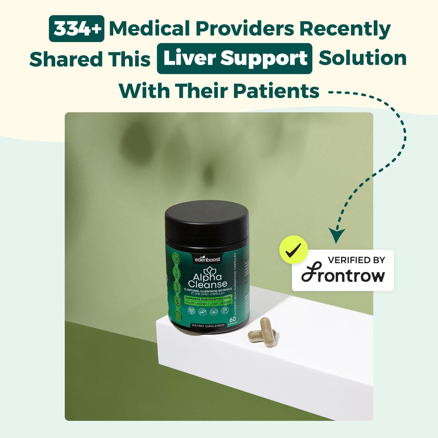 Organic Liver Health and Detox Blend with 12 Superfoods - Milk Thistle, Dandelion Root, Burdock Root - Supports Detox, Digestive Health - EdenBoost AlphaCleanse