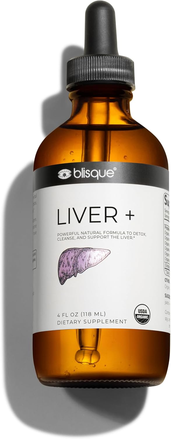 Organic Liver Support Complex Supplement for Detox, Cleanse, and Repair | Doctor-Approved Formula with Milk Thistle and Dandelion Root | Natural Ingredients | 4oz Bottle - 118 Servings
