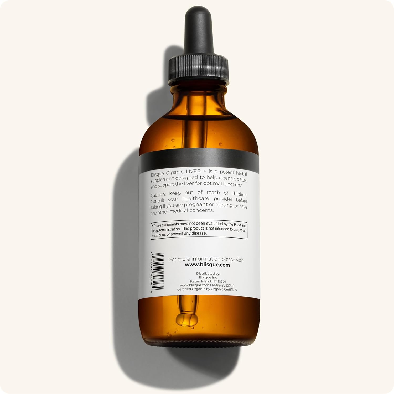 Organic Liver Support Complex Supplement for Detox, Cleanse, and Repair | Doctor-Approved Formula with Milk Thistle and Dandelion Root | Natural Ingredients | 4oz Bottle - 118 Servings