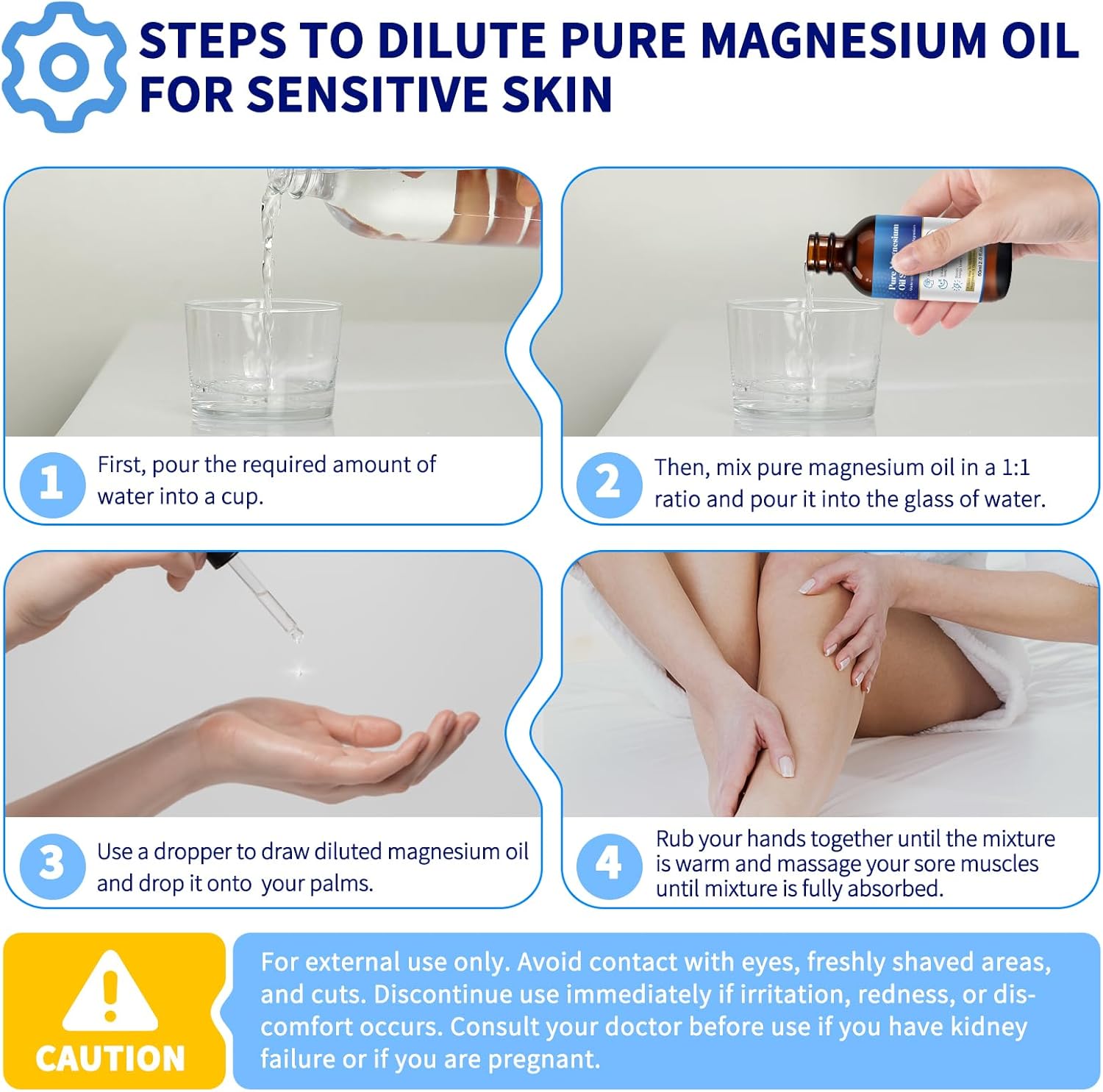 Organic Magnesium Chloride Oil Spray for Feet and Body 2.02 fl.oz