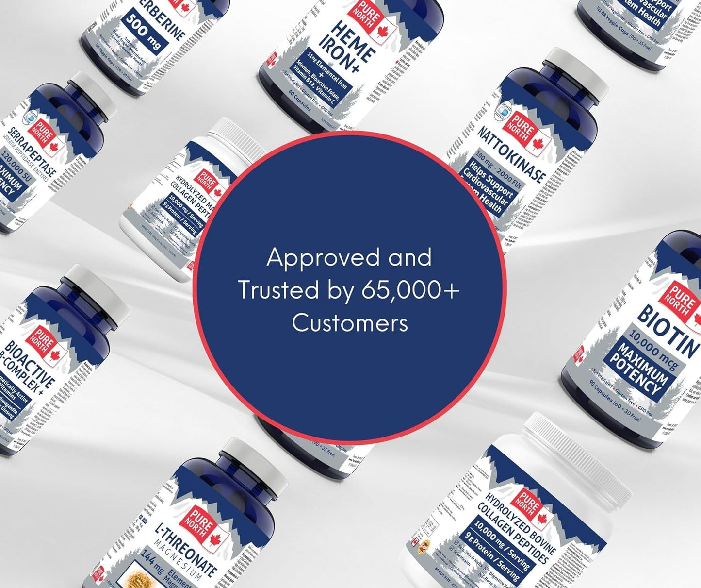 Organic Magnesium L-Threonate Capsules - 144mg Elemental Magnesium - Magtein Supplement - 125 Capsules - Made in Canada - Pure North Naturals