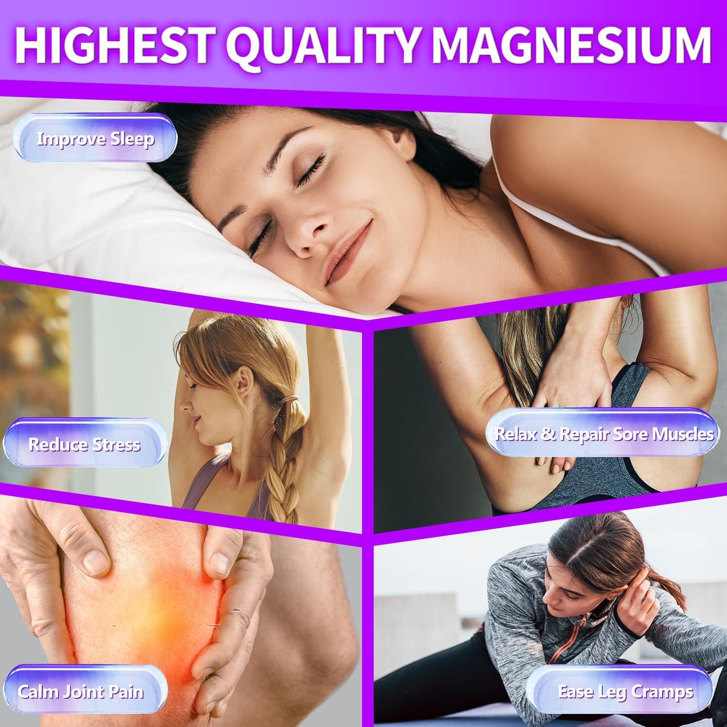 Organic Magnesium Oil Spray for Skin, Feet, Sleep & Relaxation - Pure Natural Formula with Easy Absorption - Non-Toxic Formula without Harmful Minerals