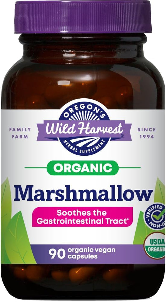 Organic Marshmallow Herbal Supplement by Oregon's Wild Harvest - 90 Count
