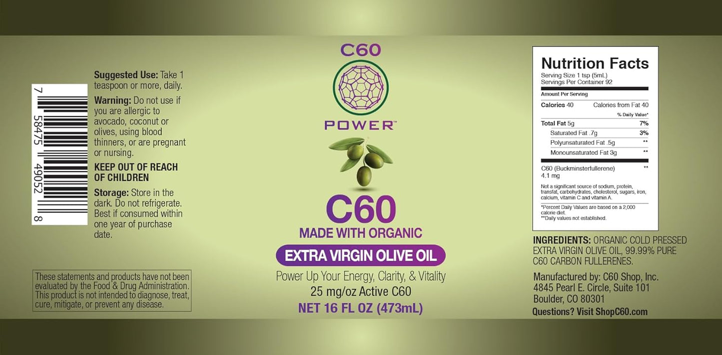 Organic MCT Coconut Oil, Avocado Oil, and Olive Oil Kit - The Executive C60 Power Set