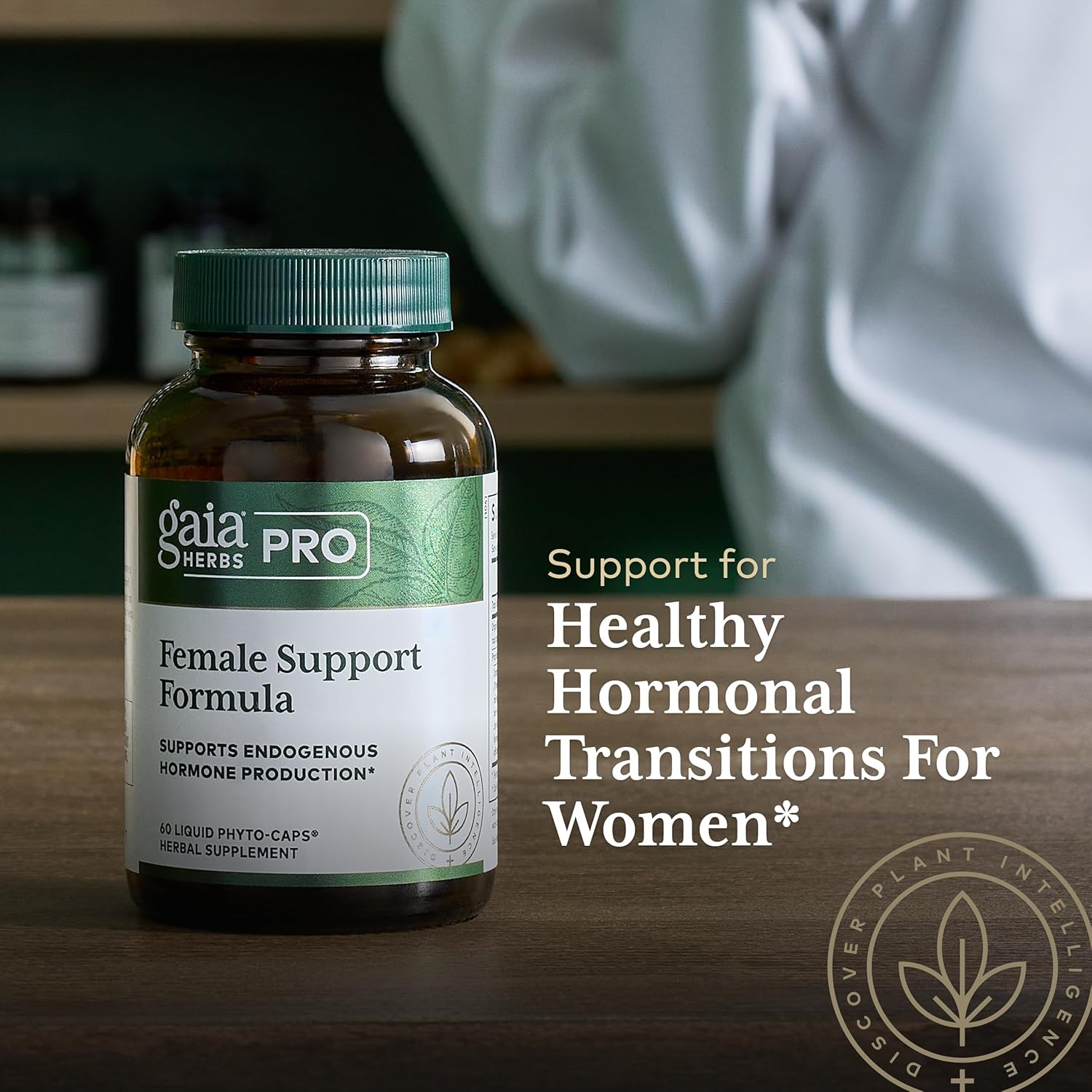 Organic Menopause Supplement for Women - Hormone Balance with Vitex, Black Cohosh, St. John’s Wort - 60 Liquid Capsules