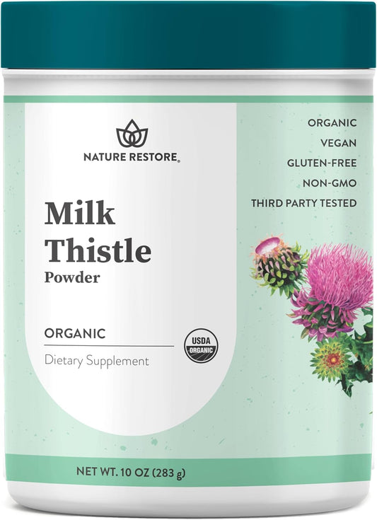 Organic Milk Thistle Seed Powder - 10 Ounces, USDA Certified, California Packaged
