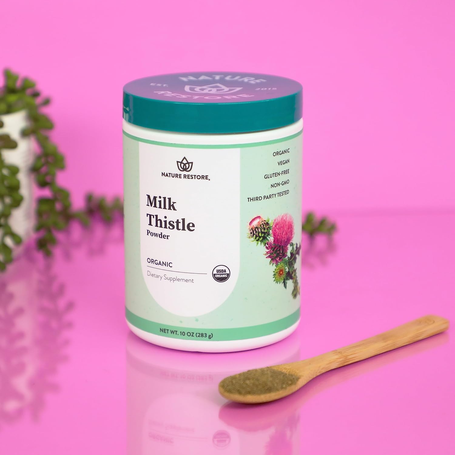 Organic Milk Thistle Seed Powder - 10 Ounces, USDA Certified, California Packaged