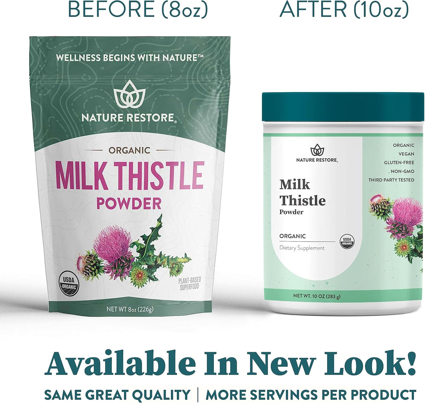 Organic Milk Thistle Seed Powder - 10 Ounces, USDA Certified, California Packaged