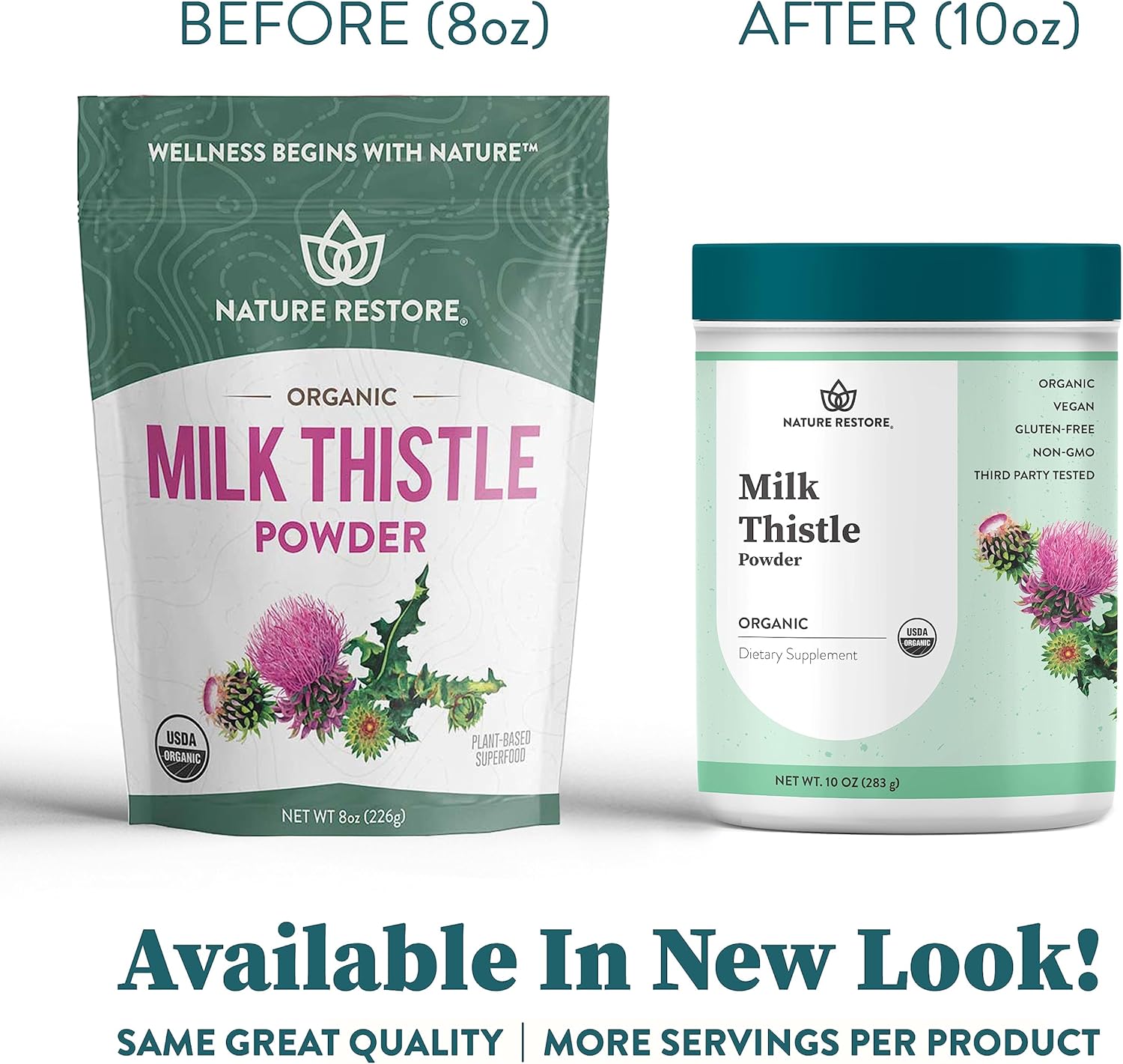 Organic Milk Thistle Seed Powder - 10 Ounces, USDA Certified, California Packaged