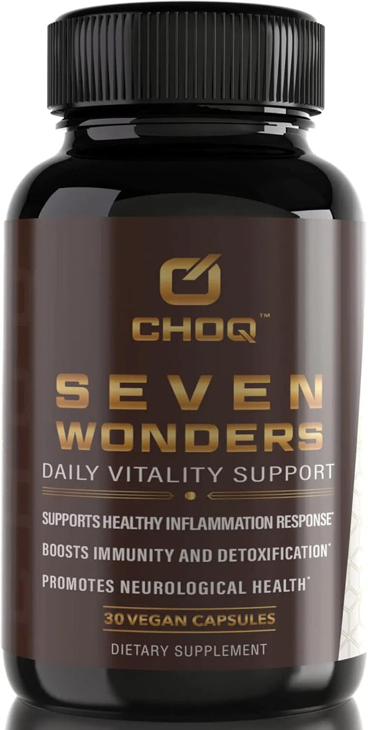 Organic Mushroom Supplement with Cordyceps, Reishi, Lion's Mane, and More - 30 Vegan Capsules