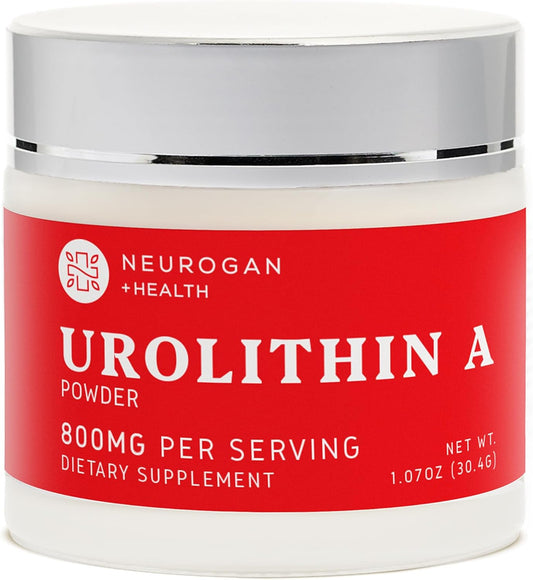 Organic Neurogan Urolithin A Powder for Cellular Health & Energy | Vegan 800 MG Formula | Gluten-Free & Non-GMO | 30.4 G