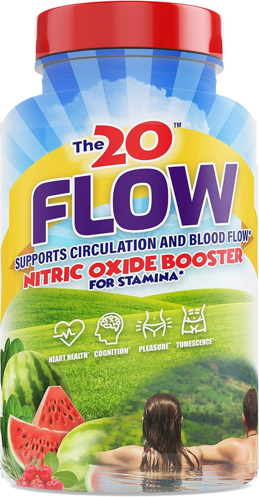 Organic Nitric Oxide Supplement with L-Citrulline for Heart and Brain Health - 60 Capsules - Gluten-Free