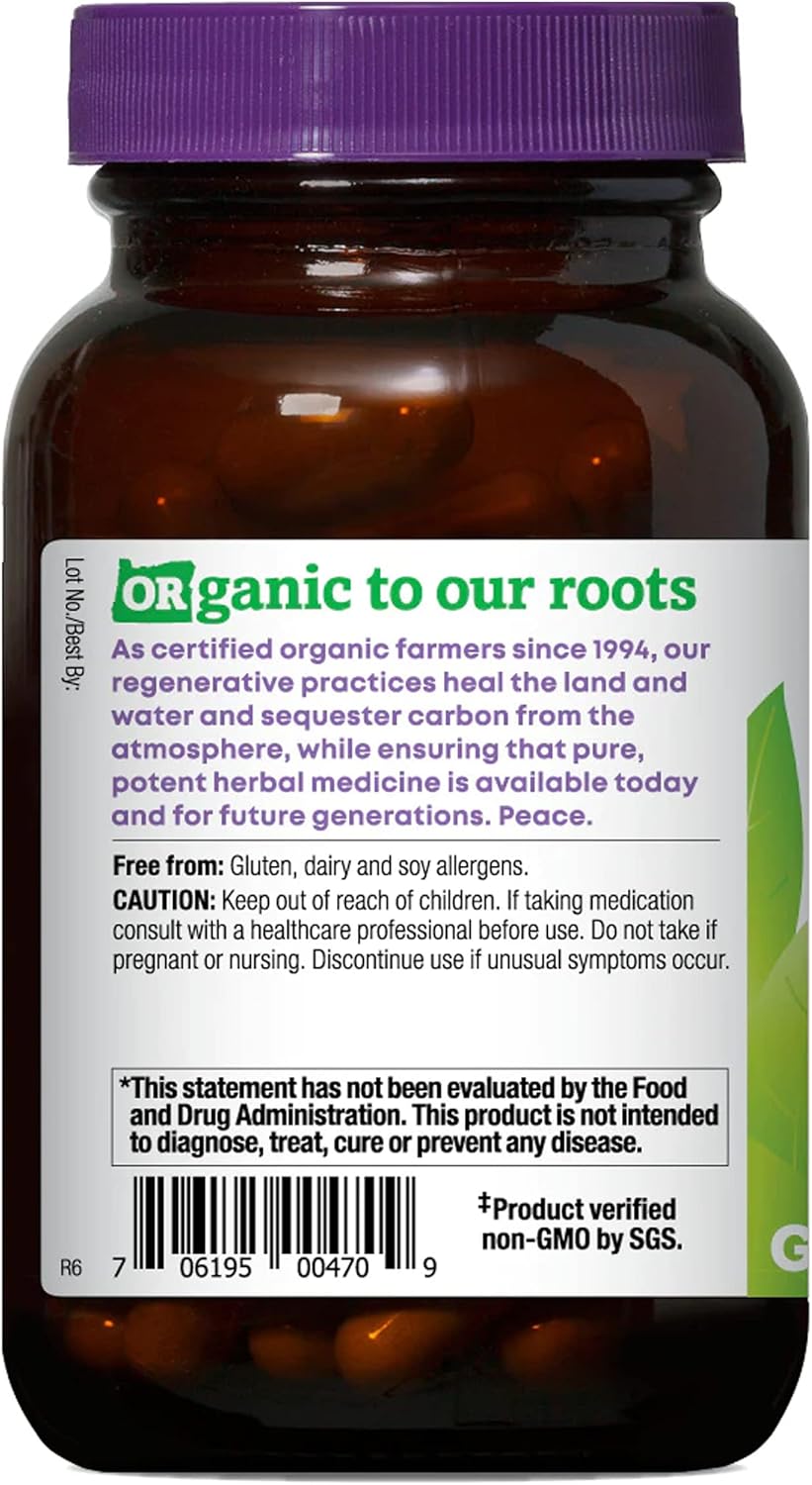 Organic Non-GMO Ashwagandha Ginkgo Capsules for Calm Mind - 90 Count