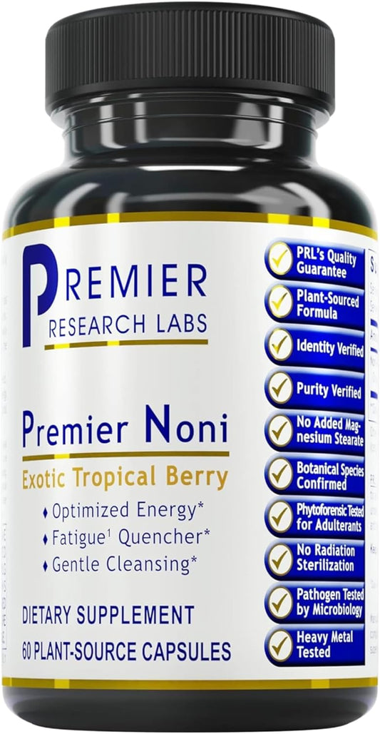 Organic Noni Capsules - Noni Fruit Powder Pills for Gut Health & Energy Support
