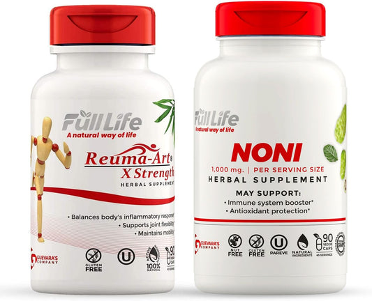 Organic Noni Fruit Extract Capsules - Herbal Supplement for Strength and Joint Health - Gluten-Free, Kosher - 90 Veg Capsules