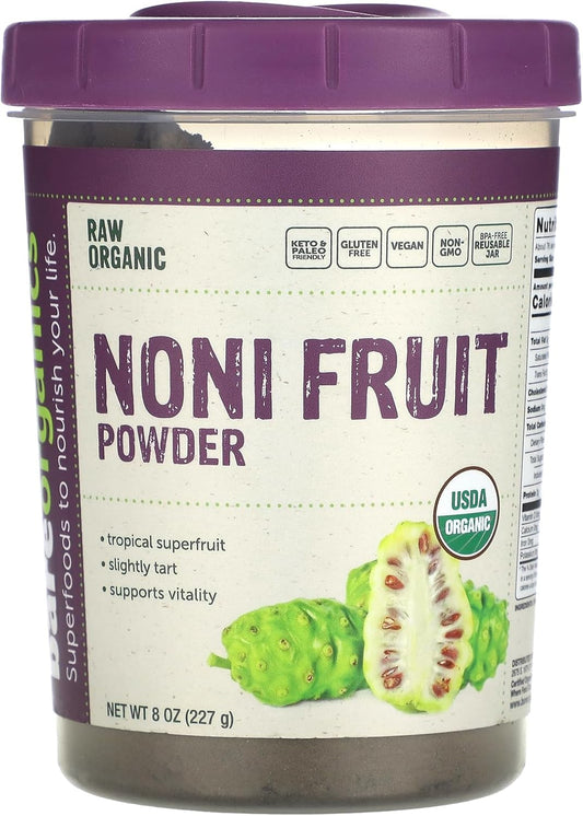 Organic Noni Fruit Powder - 8 Ounce Jar for Healthy Living