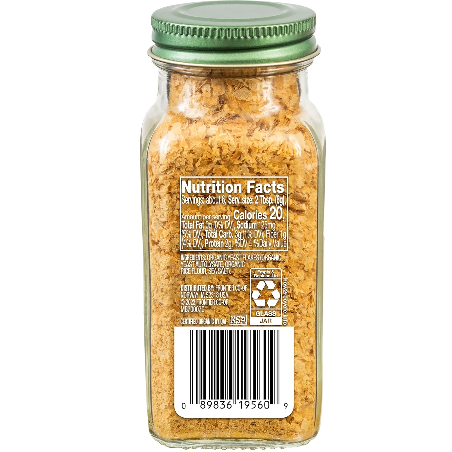 Organic Nutritional Yeast Flakes - 1.32oz Jar