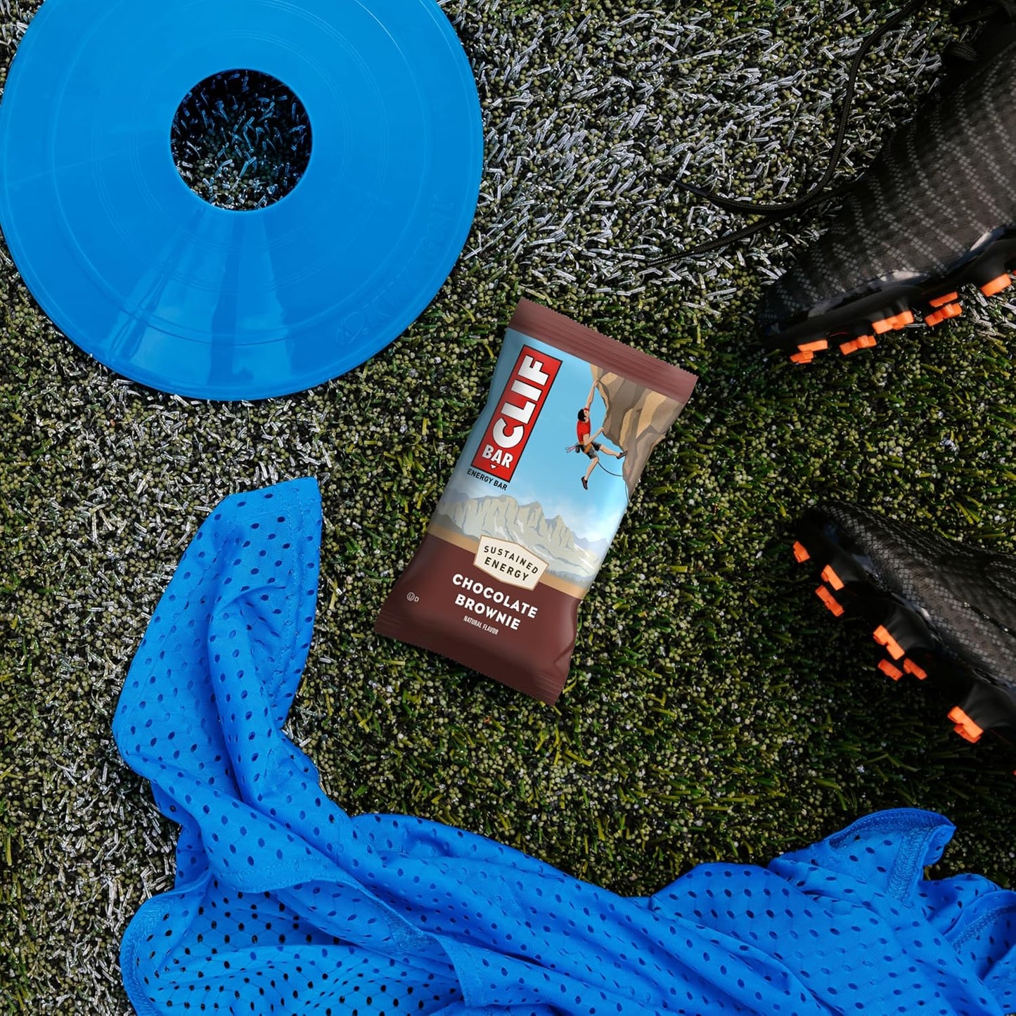 Organic Oats Chocolate Brownie Energy Bars - Non-GMO Plant Based Protein (15 Pack)