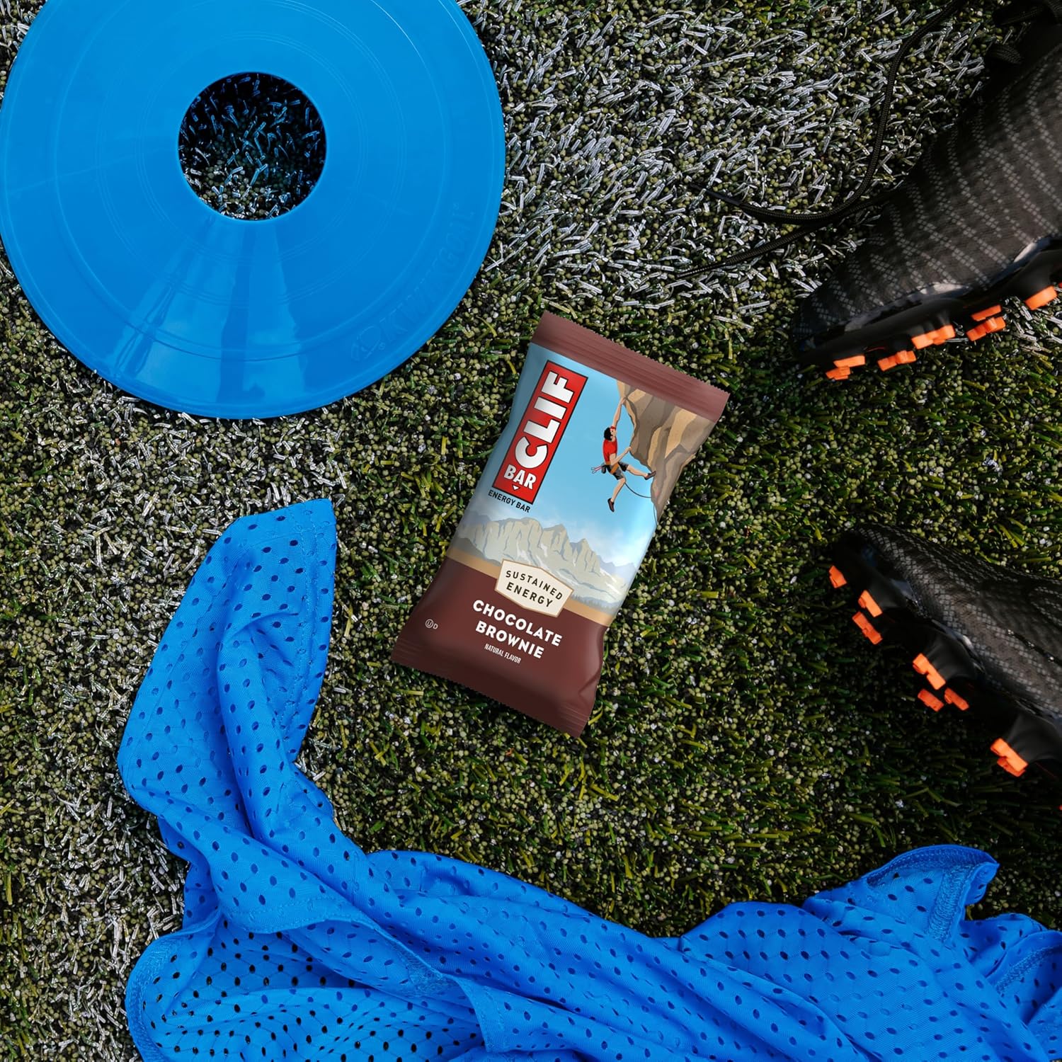 Organic Oats Chocolate Brownie Energy Bars - Non-GMO Plant Based Protein (15 Pack)