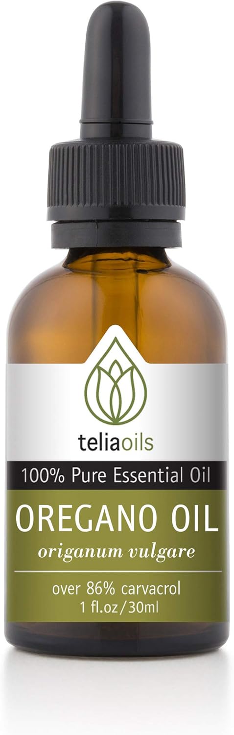 Organic Oil of Oregano 86% Carvacrol - Wild Oregano Oil from Greece - Certified Pure Essential Oil - 1 oz