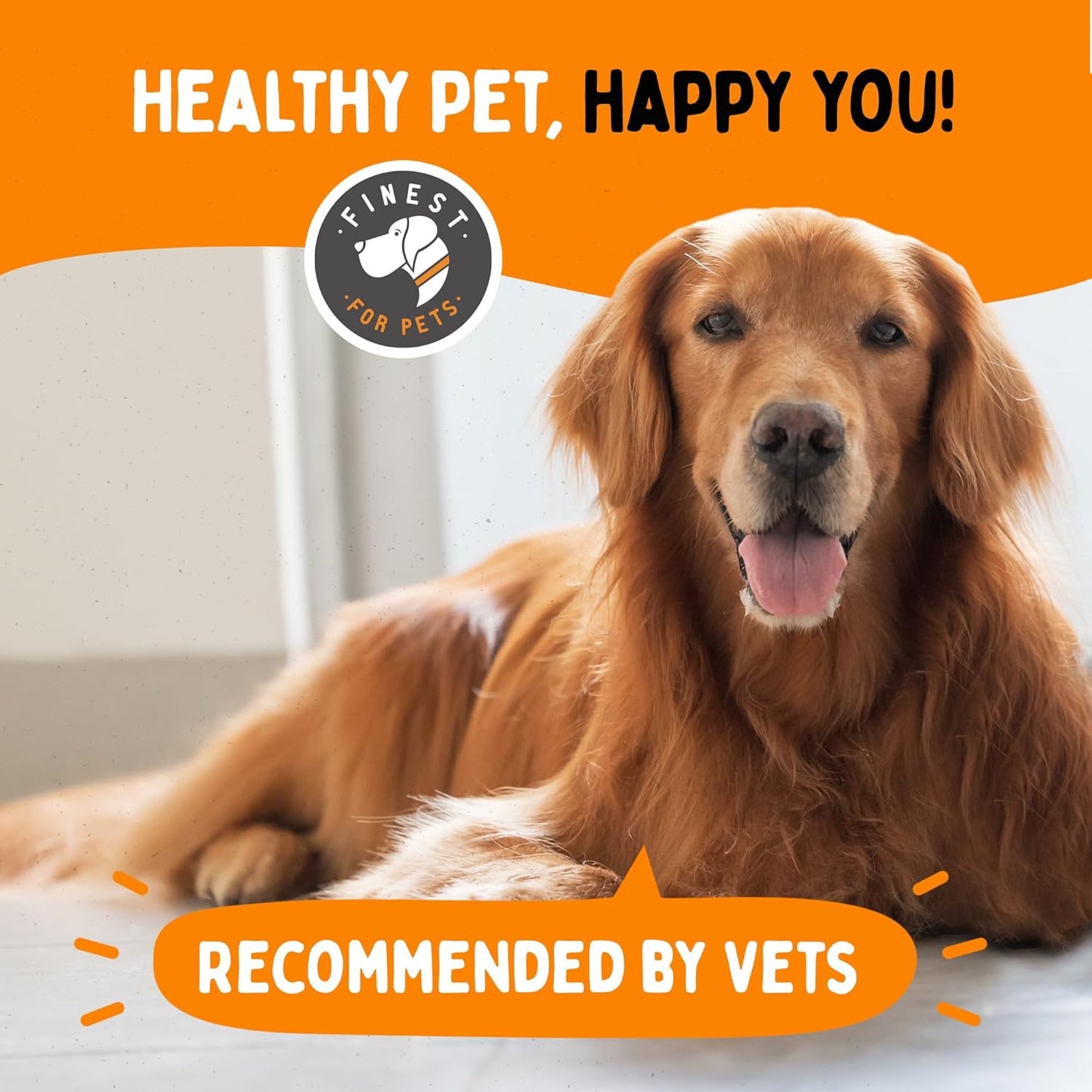 Organic Omega 3 Fish Oil Soft Gels for Dogs - Skin, Coat & Joint Supplement - Joint Health, Anti-Shedding & Itch Relief - Medium to Large Dogs