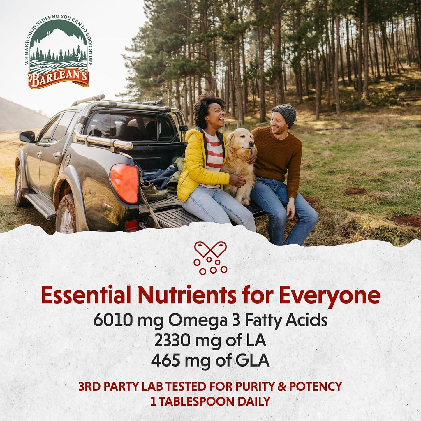 Organic Omega Twin Liquid Flaxseed and Borage Oil Supplement with ALA and GLA Fatty Acids, 12 oz