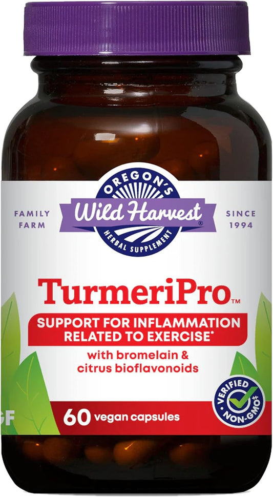 Organic Oregon's Wild Harvest TurmeriPro™ Capsules, 60 Count - Non-GMO Herbal Supplement for Joint Support