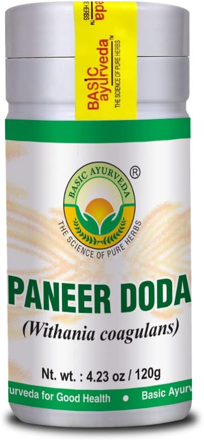Organic Paneer Doda Herbal Mix Powder | Withania Coagulans Fruit Powder | 4.23 Oz (120g) | Ayurvedic Supplement