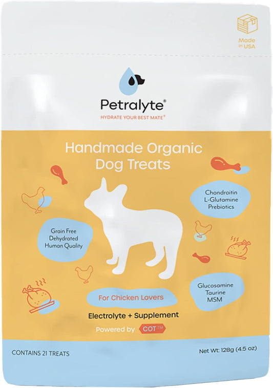 Organic Petralyte Dog Electrolyte & Joint Supplement with Chicken Flavor | Natural Dog Vitamins for Inflammation & Mobility Support