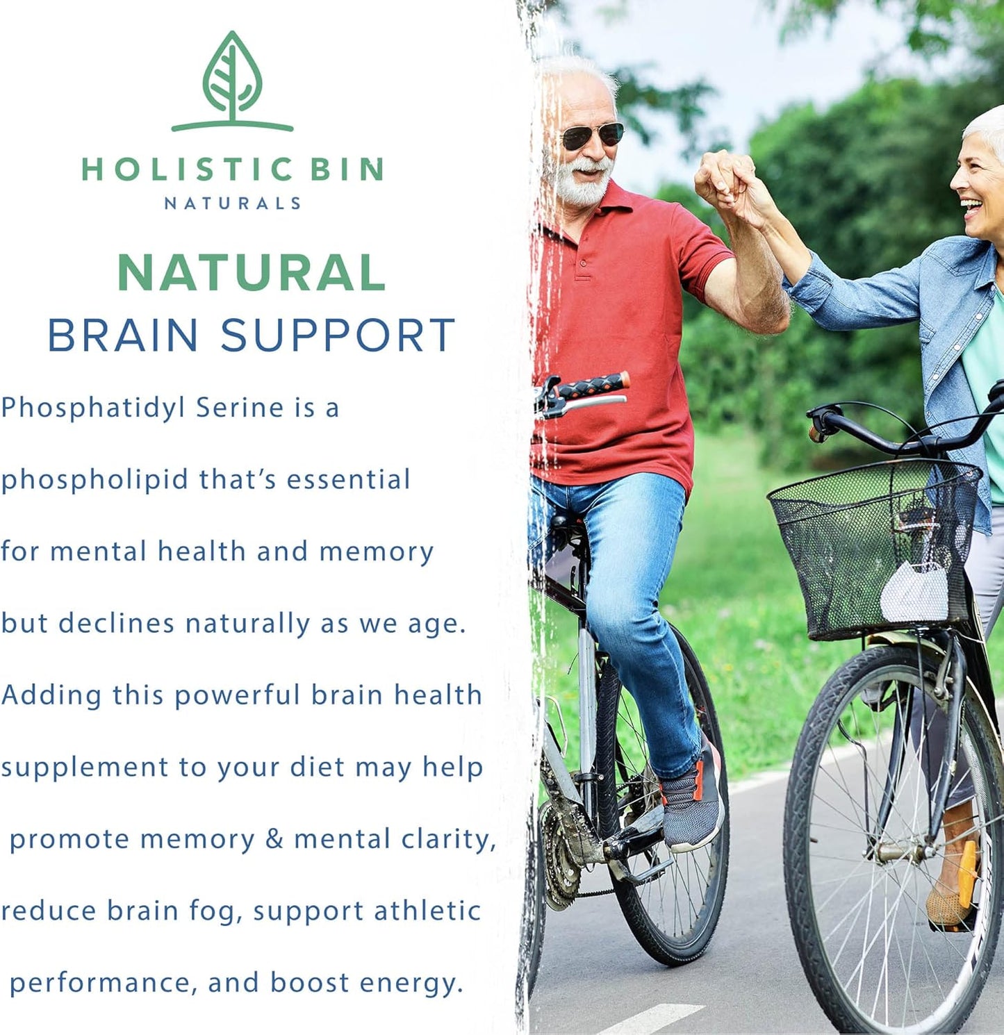 Organic Phosphatidylserine Powder for Memory & Focus | Non GMO Soy Lecithin Extract | Nootropic Brain Support Supplement