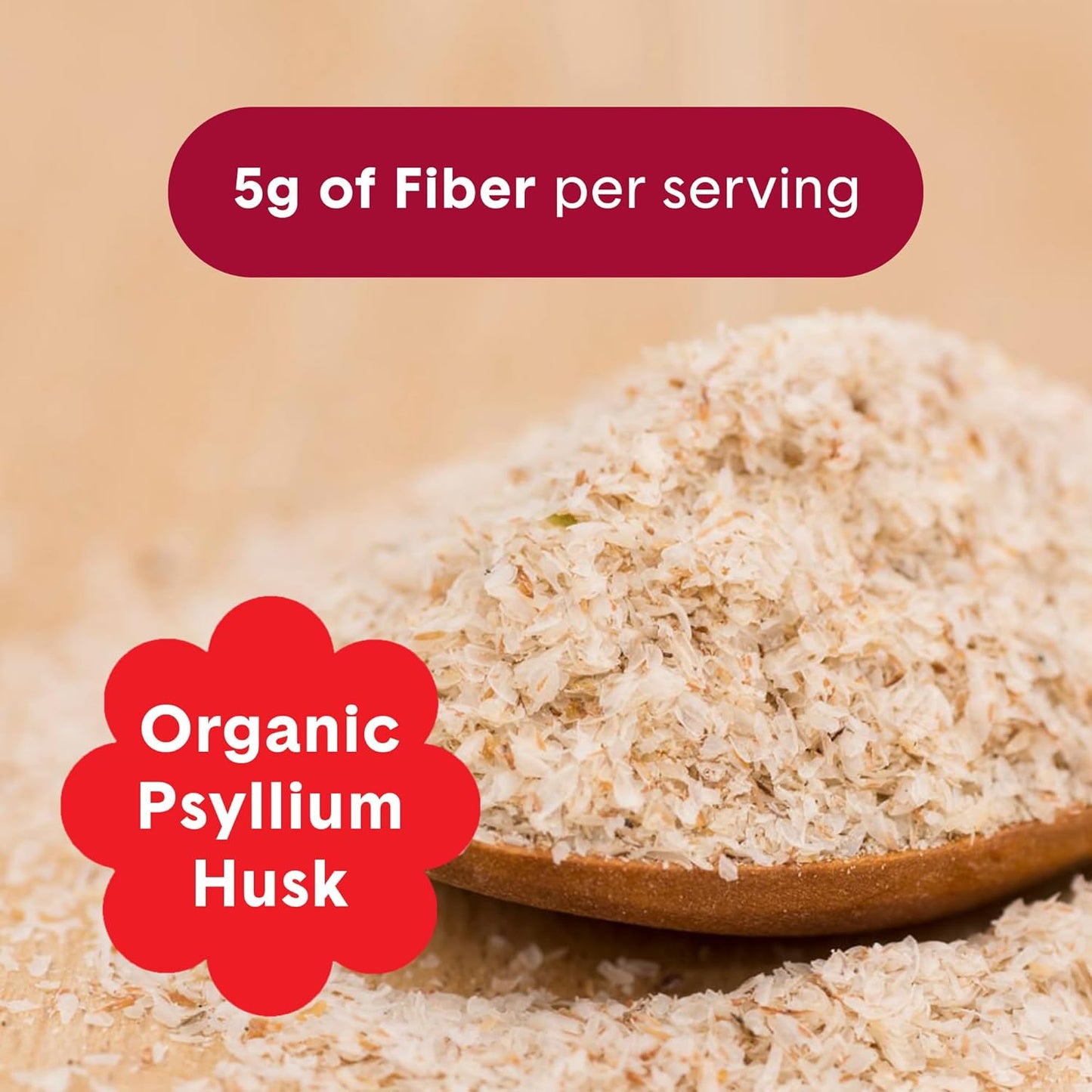 Organic Plant-Based Bellway Super Fiber Powder with Psyllium Husk for Gut Health - Raspberry Lemon Flavor, Sugar-Free, Non-GMO (50 Servings)