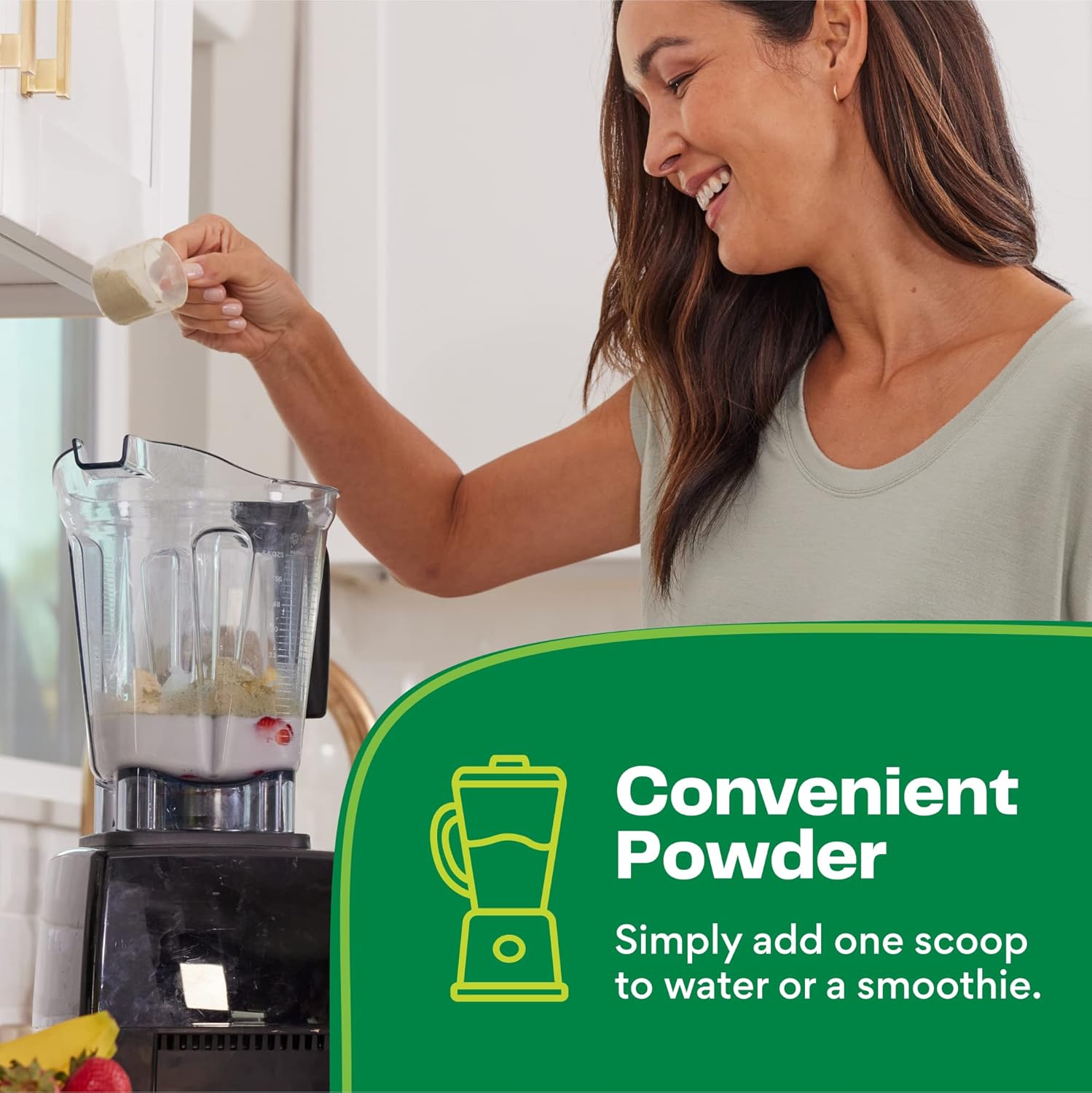 Organic Plant-Based Protein Powder - Creamy Vanilla Flavor, 25g Protein, Dairy, Gluten, Soy Free - 10 Servings