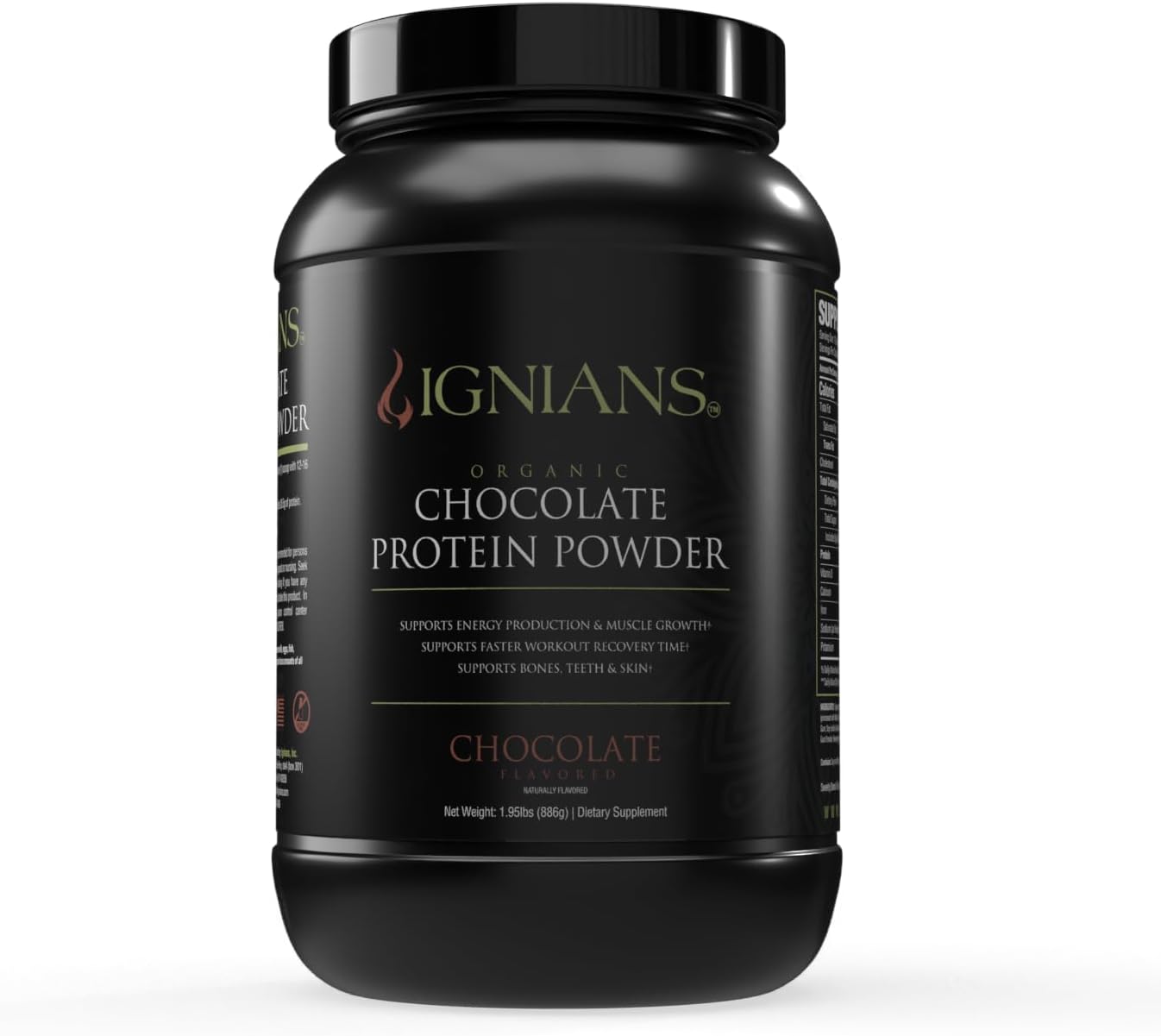 Organic Plant-Based Protein Powder - Pea Blend with 26.5g Protein - Vegan Friendly Chocolate Flavor for Men & Women - Ideal for Shakes, Smoothies, & Baking