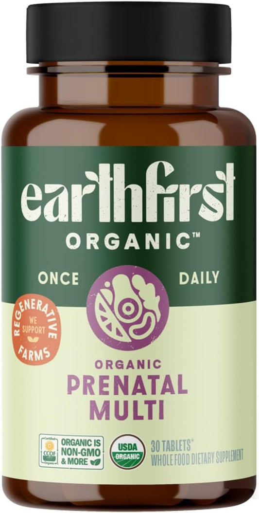 Organic Prenatal Multivitamin for Women - Conception to Breastfeeding - 30 Count