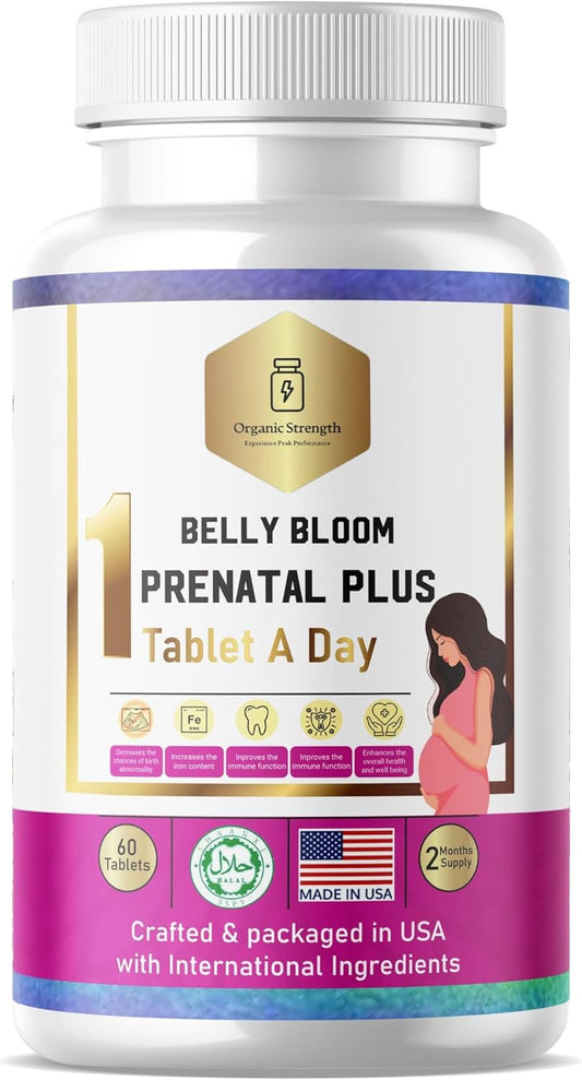 Organic Prenatal Multivitamin with Iron for Women - Boost Iron Levels and Support Overall Health