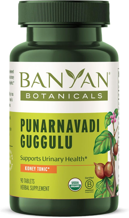 Organic Punarnavadi Guggulu Tablets for Joint Health - Kidney & Urinary System Support - 90 Tablets - Non-GMO Vegan Formula