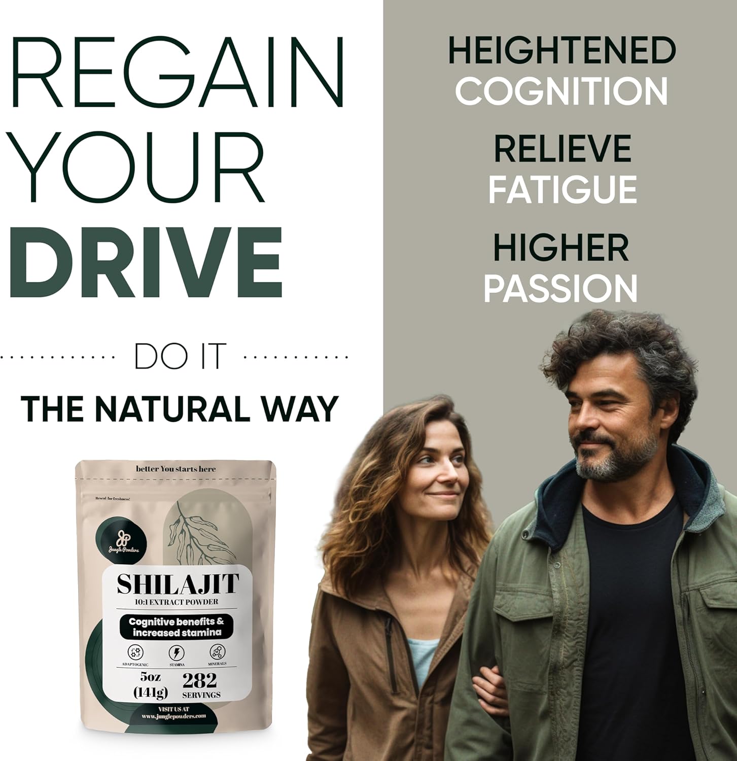 Organic Raspberry and Raw Shilajit Superfood Bundle for Men's Energy and Immune Boost - 5oz Each, USDA Certified, Ideal for Baking and Smoothies