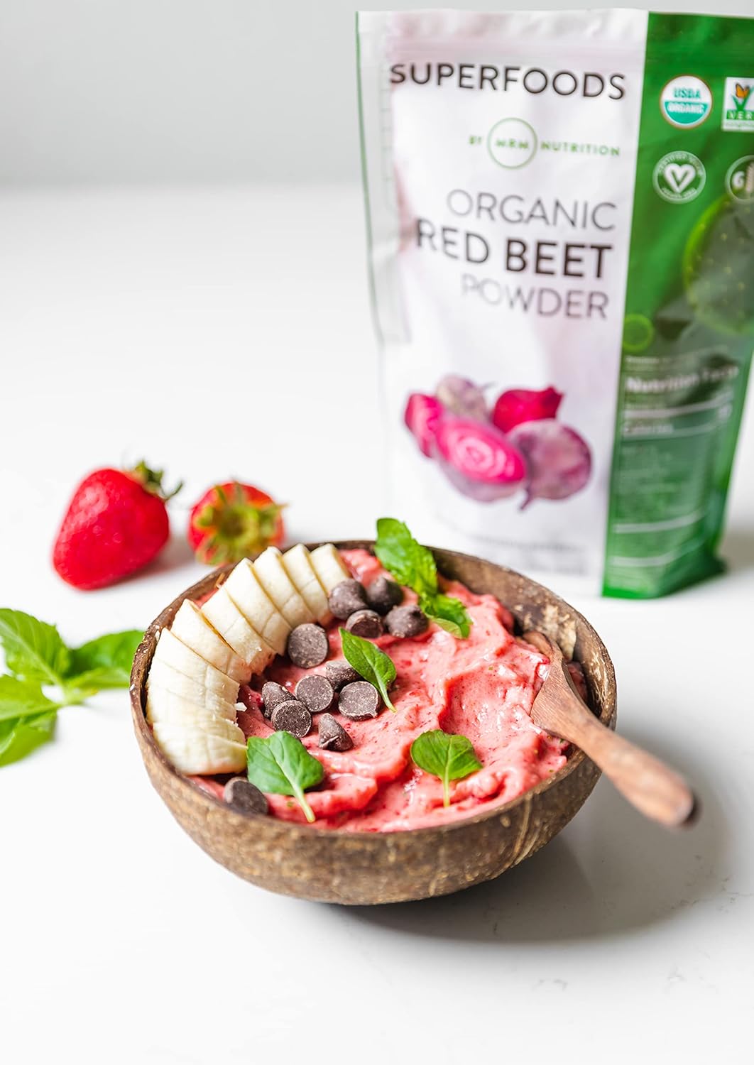 Organic Red Beet Powder by MRM Nutrition: Superfood for Energy, Cardiovascular Health, Nutrient Density | Gluten-Free, Vegan | 24 Servings