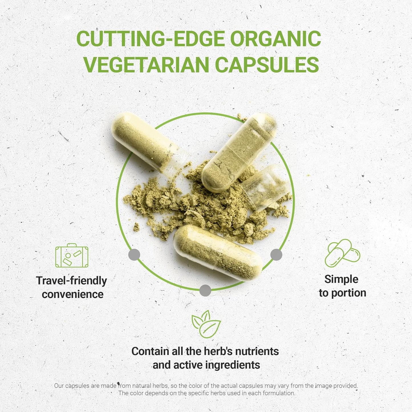 Organic Red Raspberry Capsules - 60 Ct | Vegetarian Capsules with USDA Organic Red Raspberry Leaf