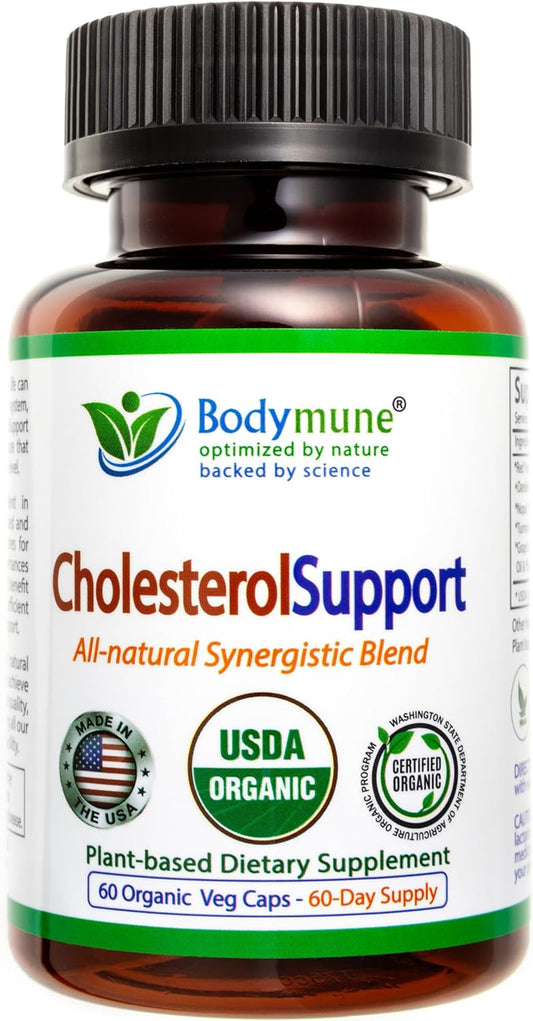Organic Red Yeast Rice & Dandelion Cholesterol Support Supplement - 60-Day Supply for Heart Health & Balanced Cholesterol Levels