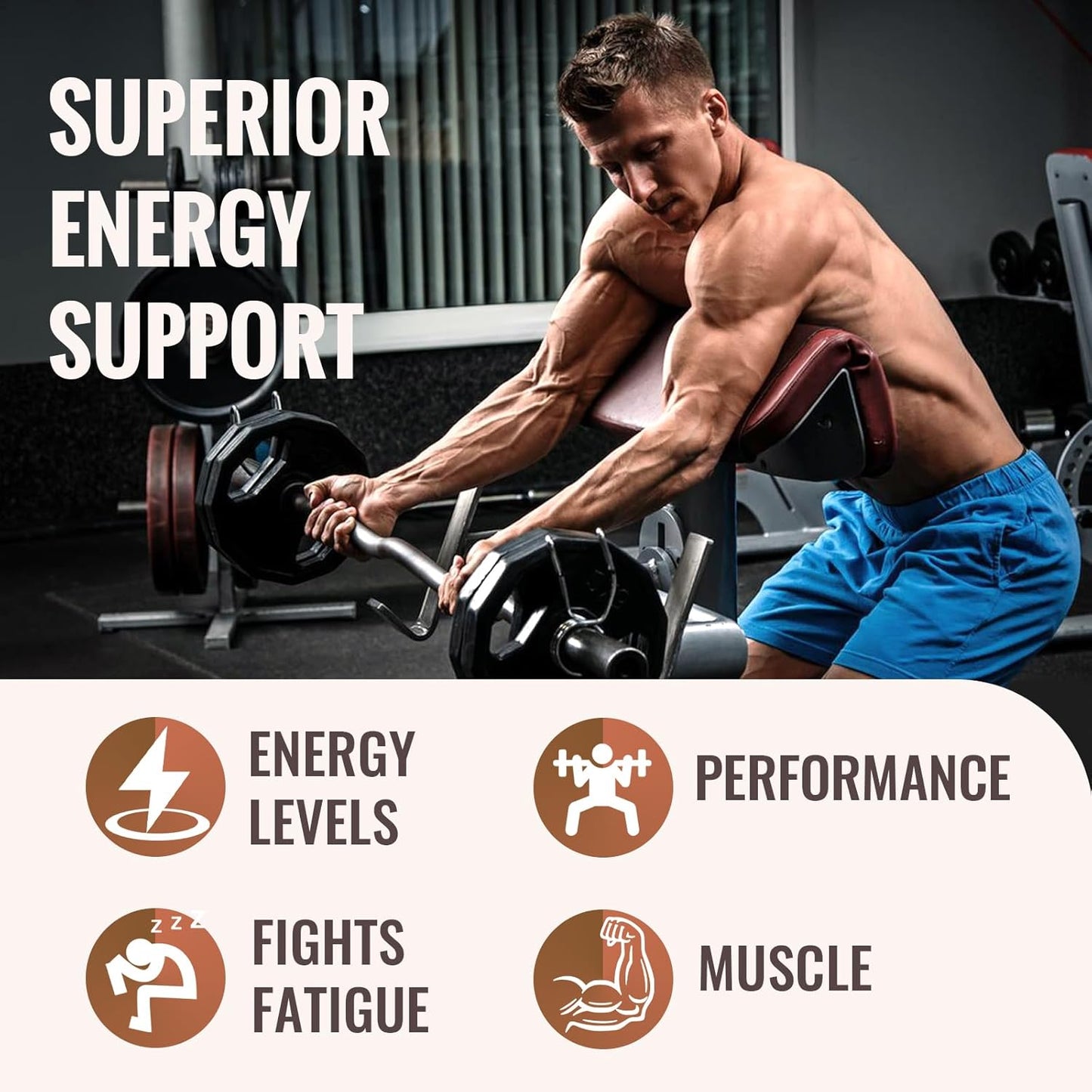 Organic Resciency 2326 MG Mitochondrial Supplements for Energy, Strength, and Recovery - 120 Capsules with ATP, Vitamins, CoQ10, and PQQ