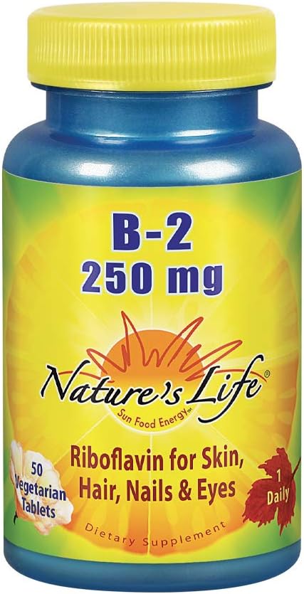 Organic Riboflavin Supplement for Skin, Hair, Nails & Metabolism - 500 VegCaps, Non-GMO - Pack of 2